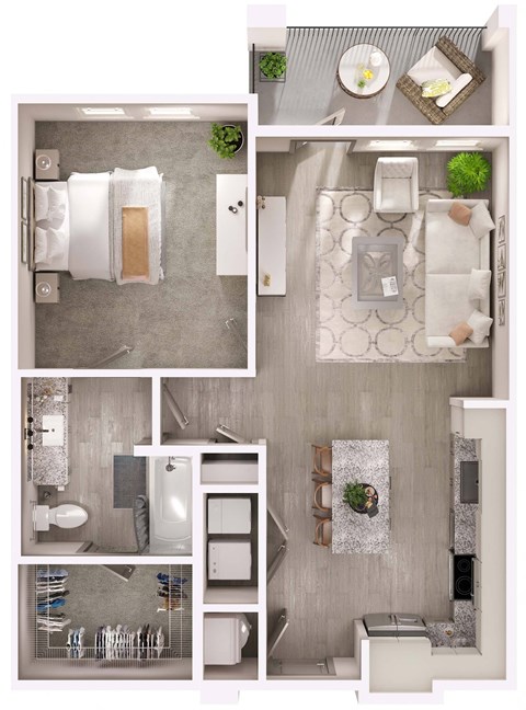 A1 Floor Plan at Livano Pflugerville, Pflugerville, TX, 78660